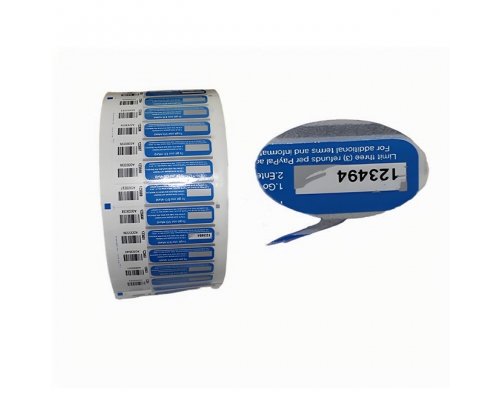 Roll Barcode Scraping Sticker